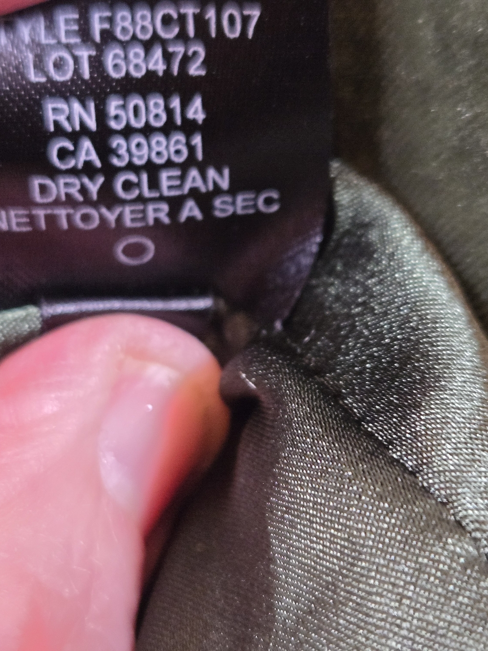 Tahari Deep Forest/Olive Green Velvet Short-Sleeve Blazer - Picture 13 of 16